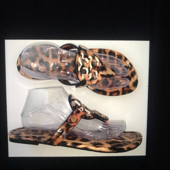 SIZE 10.5 (41) LEOPARD 🐆 TORY BURCH SANDALS - Picture 6 of 7